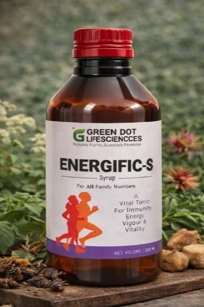 Energific-S Vital Tonic for Immunity, Energy, Vigour & Vitality · Green Dot Lifesciences